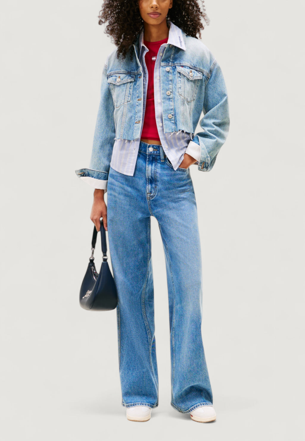 Jackets Tommy Hilfiger Jeans CROPPD TRCKR JKT RWB