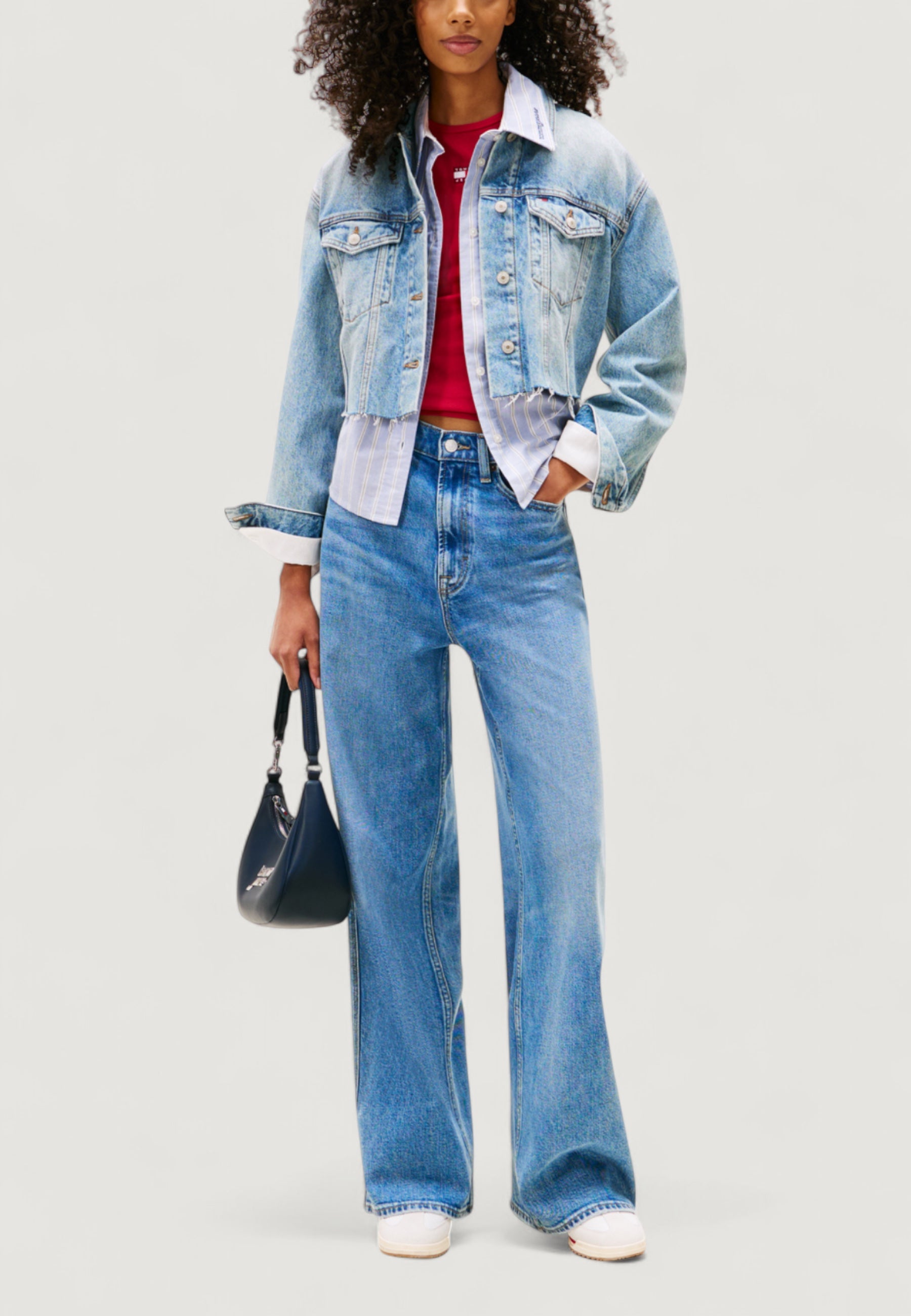 Jackets Tommy Hilfiger Jeans CROPPD TRCKR JKT RWB