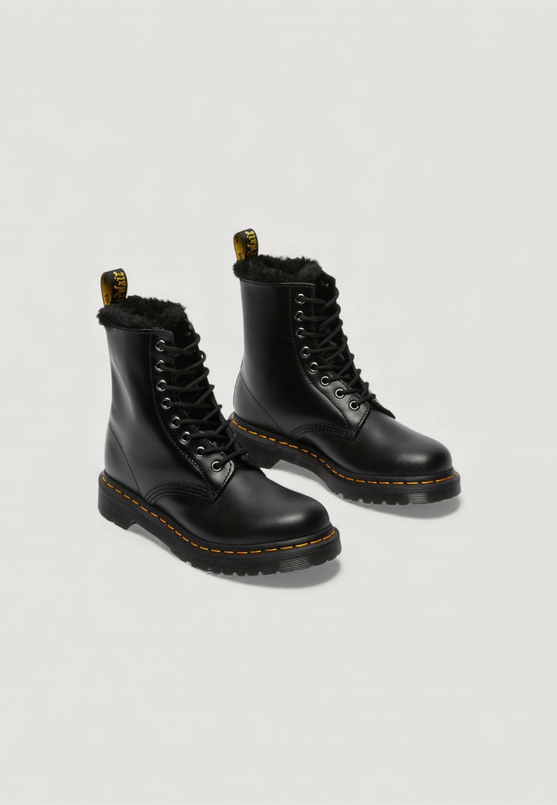 Combats boots Dr. Martens 1460 SERENA DARK GREY