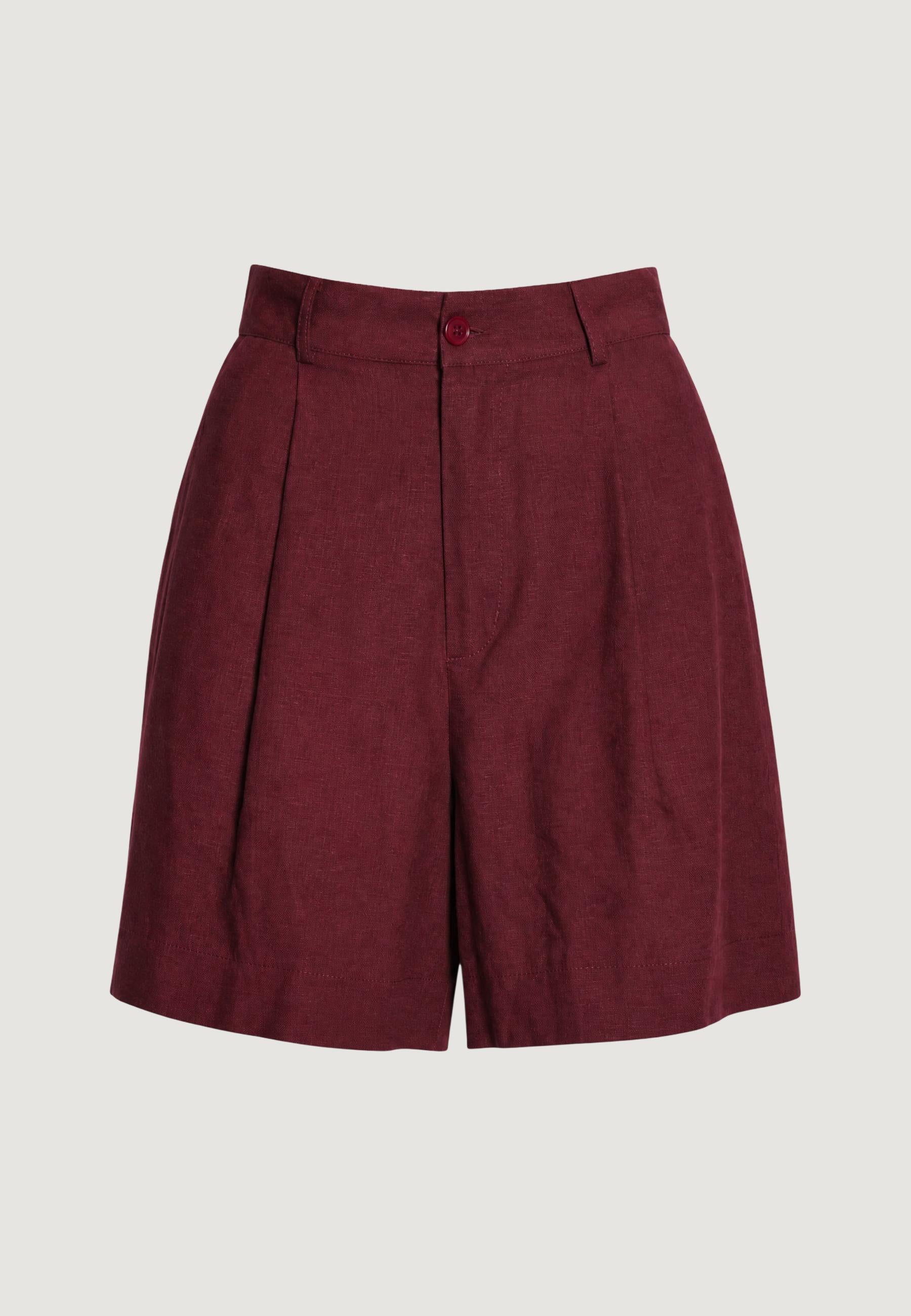 Bermuda da completo I am Shorts Viscosa Lino Pieghe