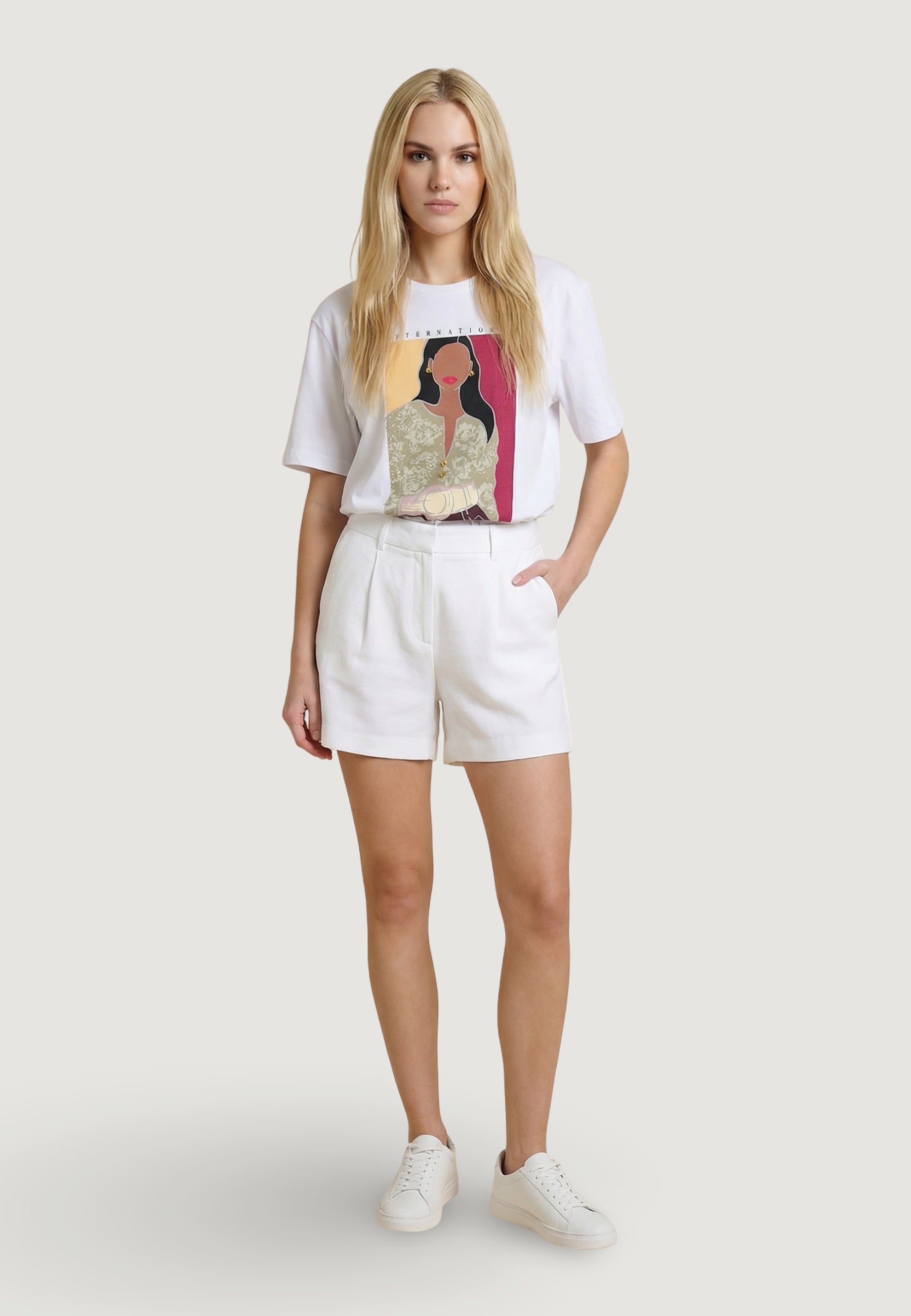 Bermuda da completo Only Onlita Hw Linen Look Shorts Tlr