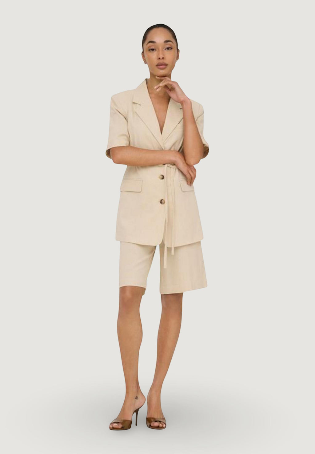 Bermuda shorts Jacqueline de Yong Jdynaomi Linen Mw Bermuda Shorts Tlr