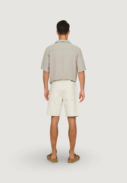 Bermuda Only & Sons Onsedge Ecru 2044 Pim Dnm Noos