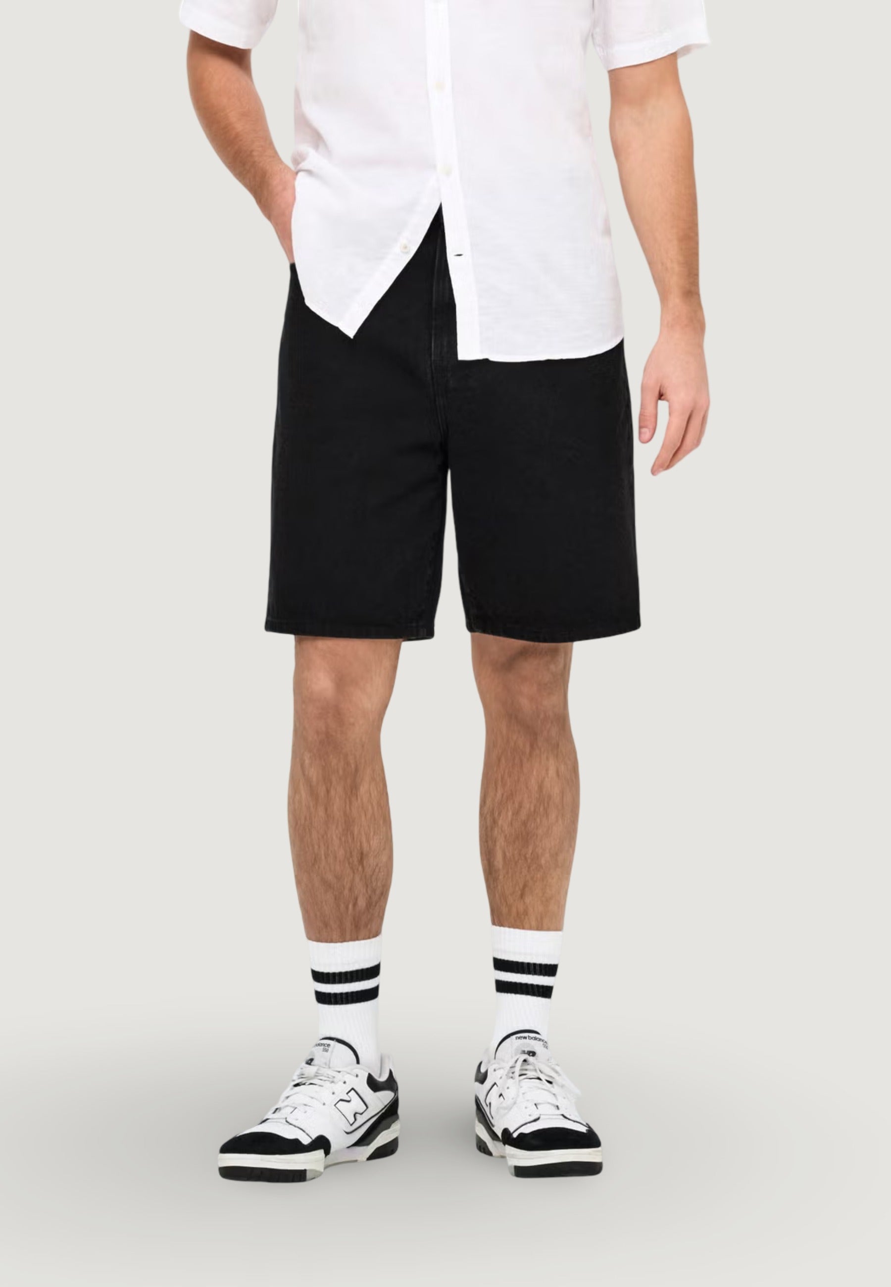 Bermuda Only & Sons ONSFADE BLACK 9087 TAI DNM SHORTS NOOS