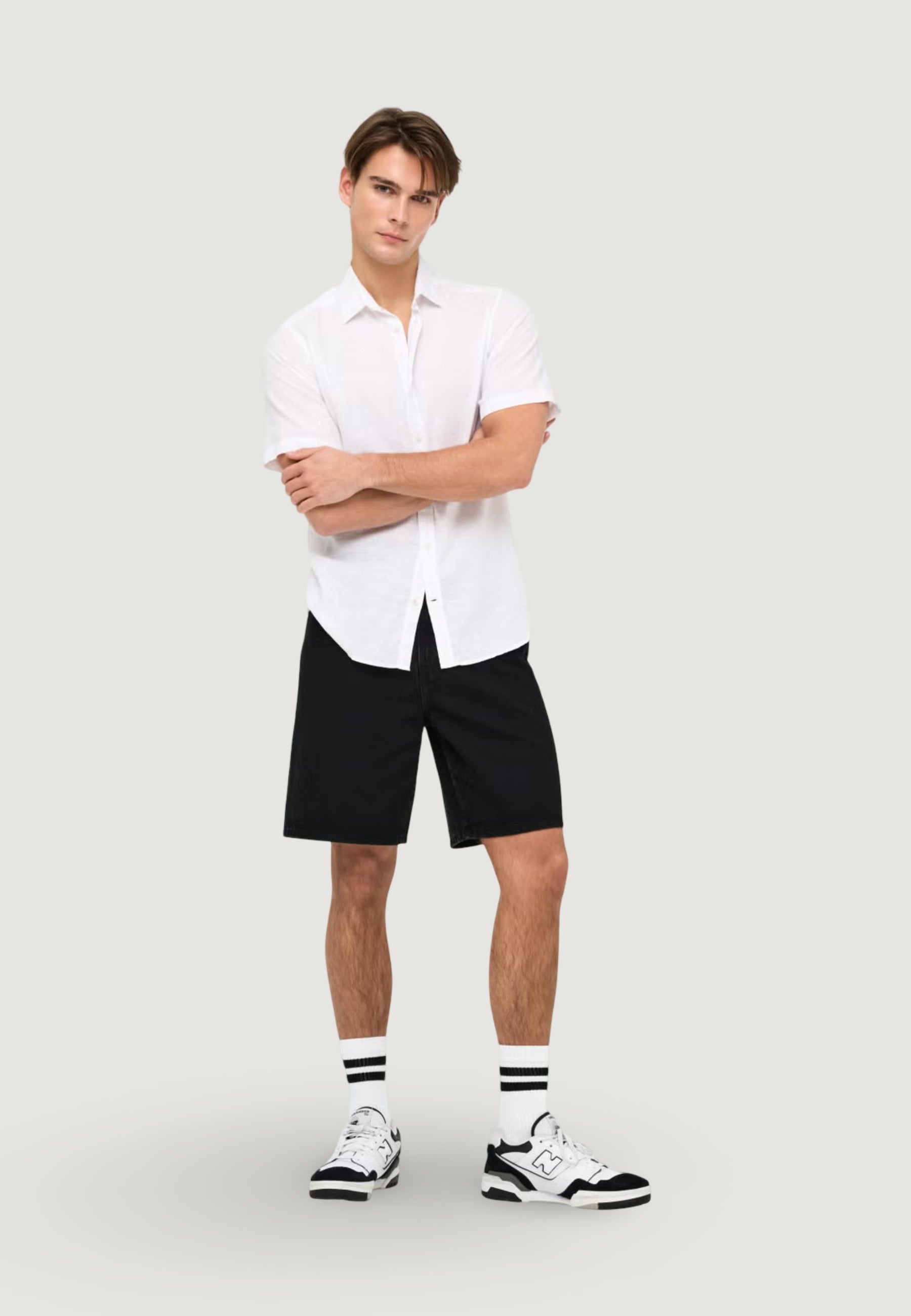 Bermuda Only & Sons ONSFADE BLACK 9087 TAI DNM SHORTS NOOS