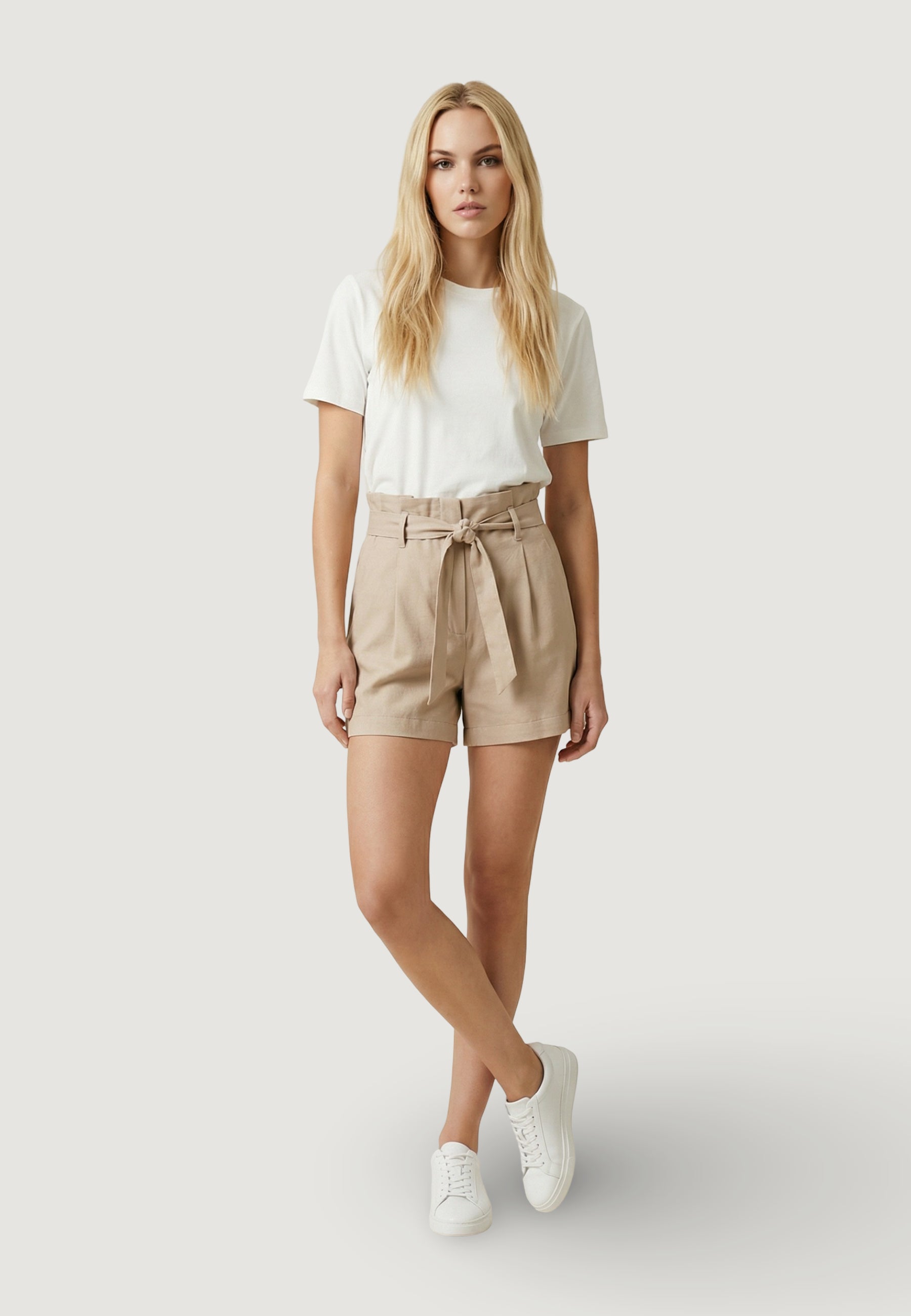Bermuda shorts Only Onllalia Hw Belt Shorts Pnt