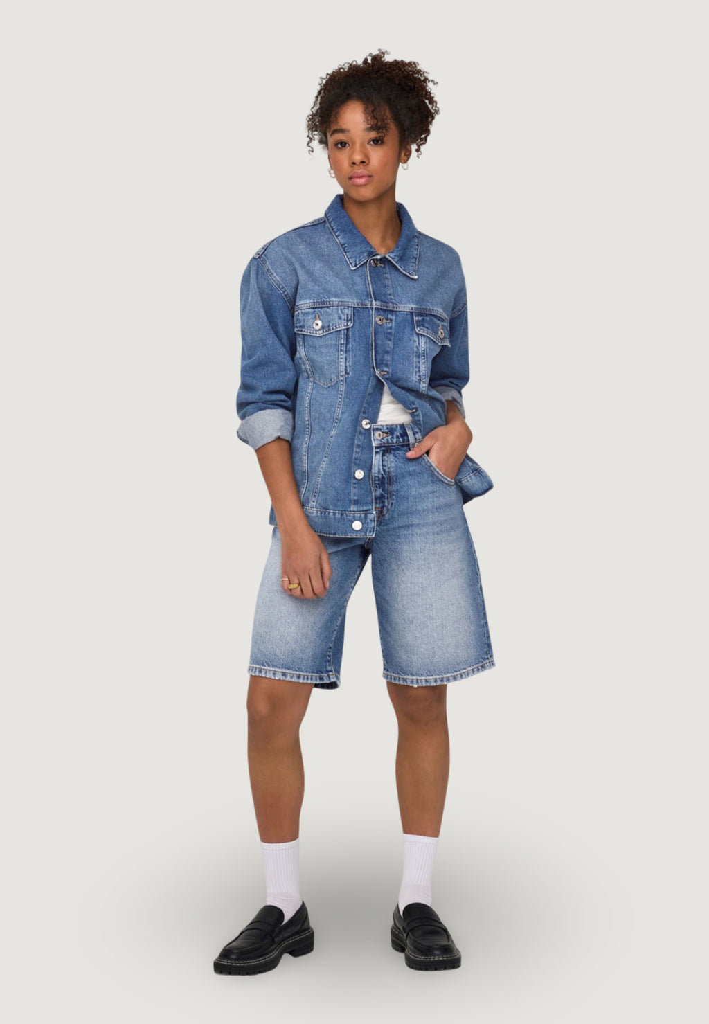 Bermuda Only Onlmate Reg Baggy Long Shorts Dnm Noos