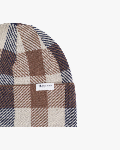 Cap Aquascutum Active ACTIVE MACRO CHECK BEANIE MACRO CLUB