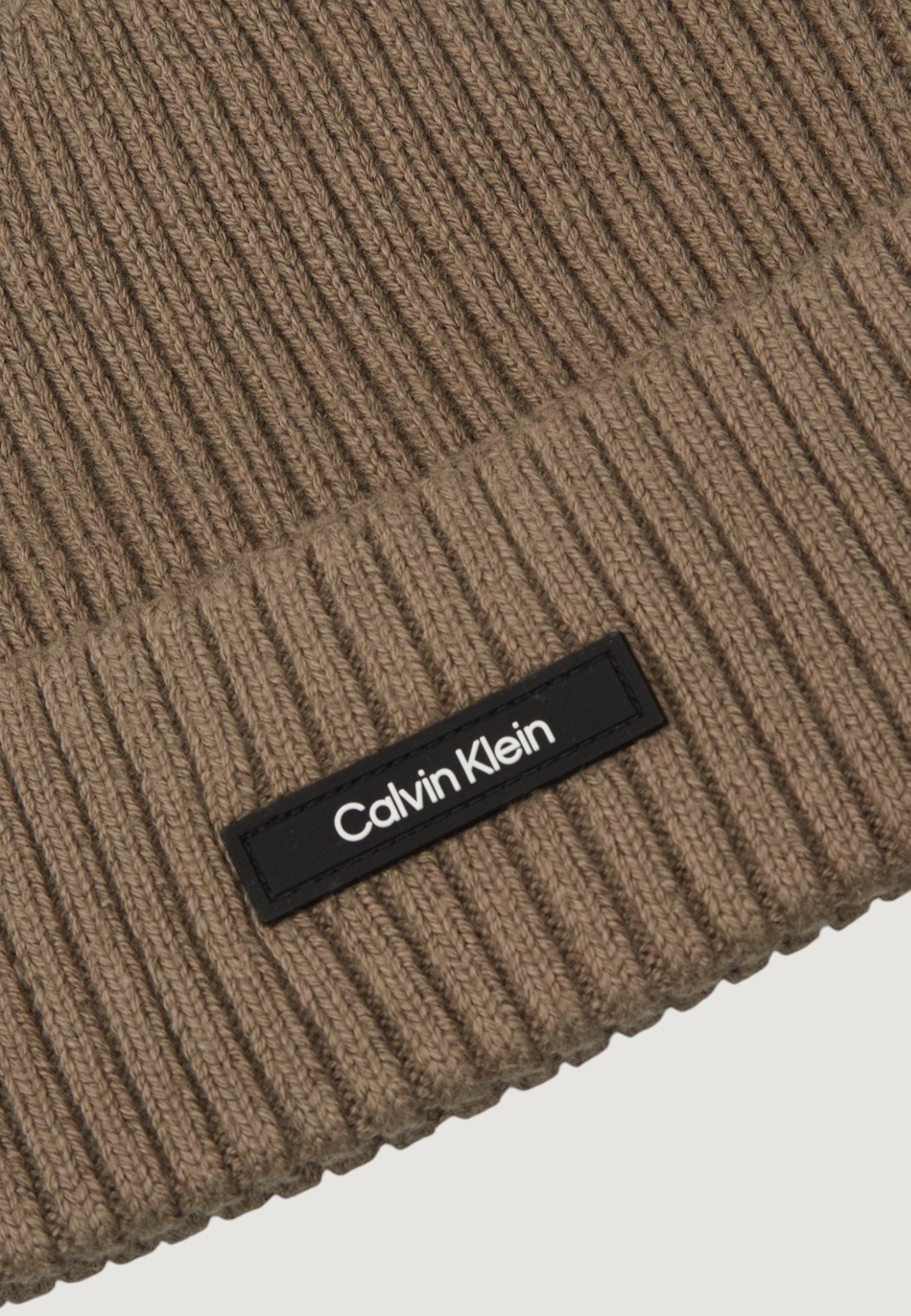 Berretto Calvin Klein CLASSIC COTTON RIB BEANIE