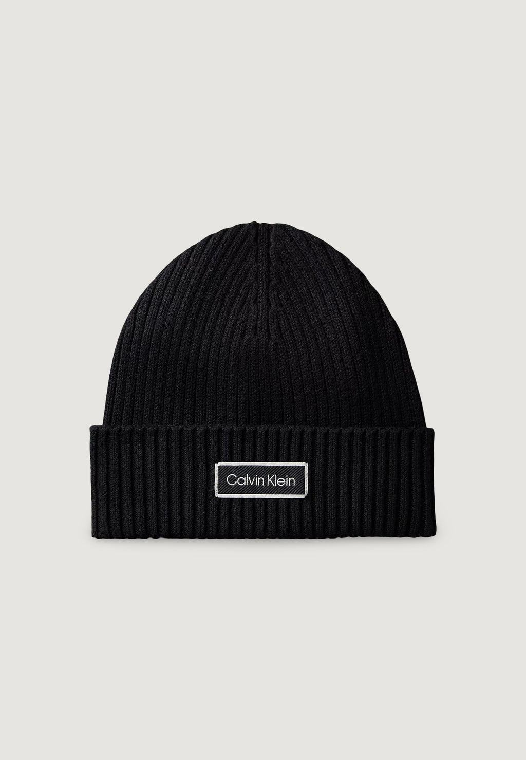 Berretto Calvin Klein PAT?CH CHUNKY RIB COTTON BEANIE