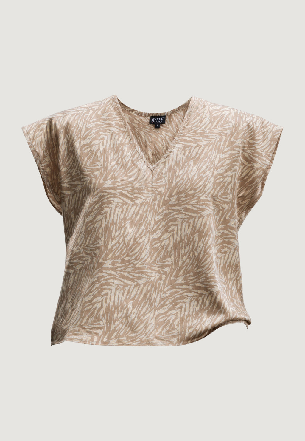 Short sleeves blouses Ayfee BLUSA MEZZA MANICA SCOLLO A V