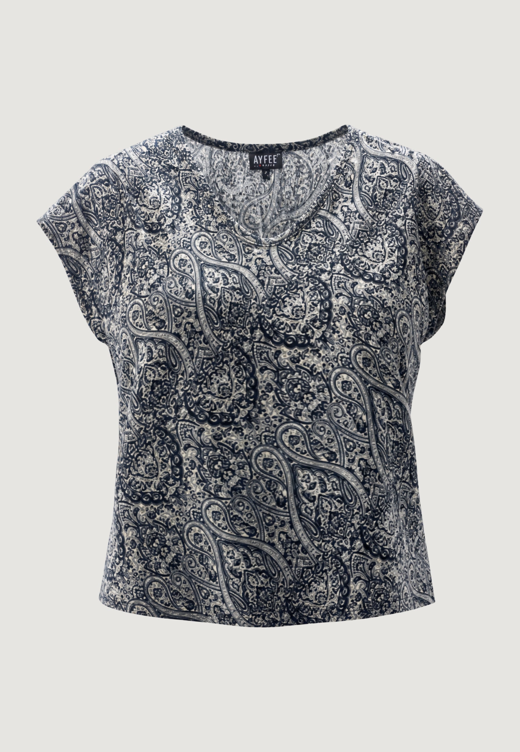 Blusa manica corta Ayfee BLUSA MEZZA MANICA SCOLLO A V