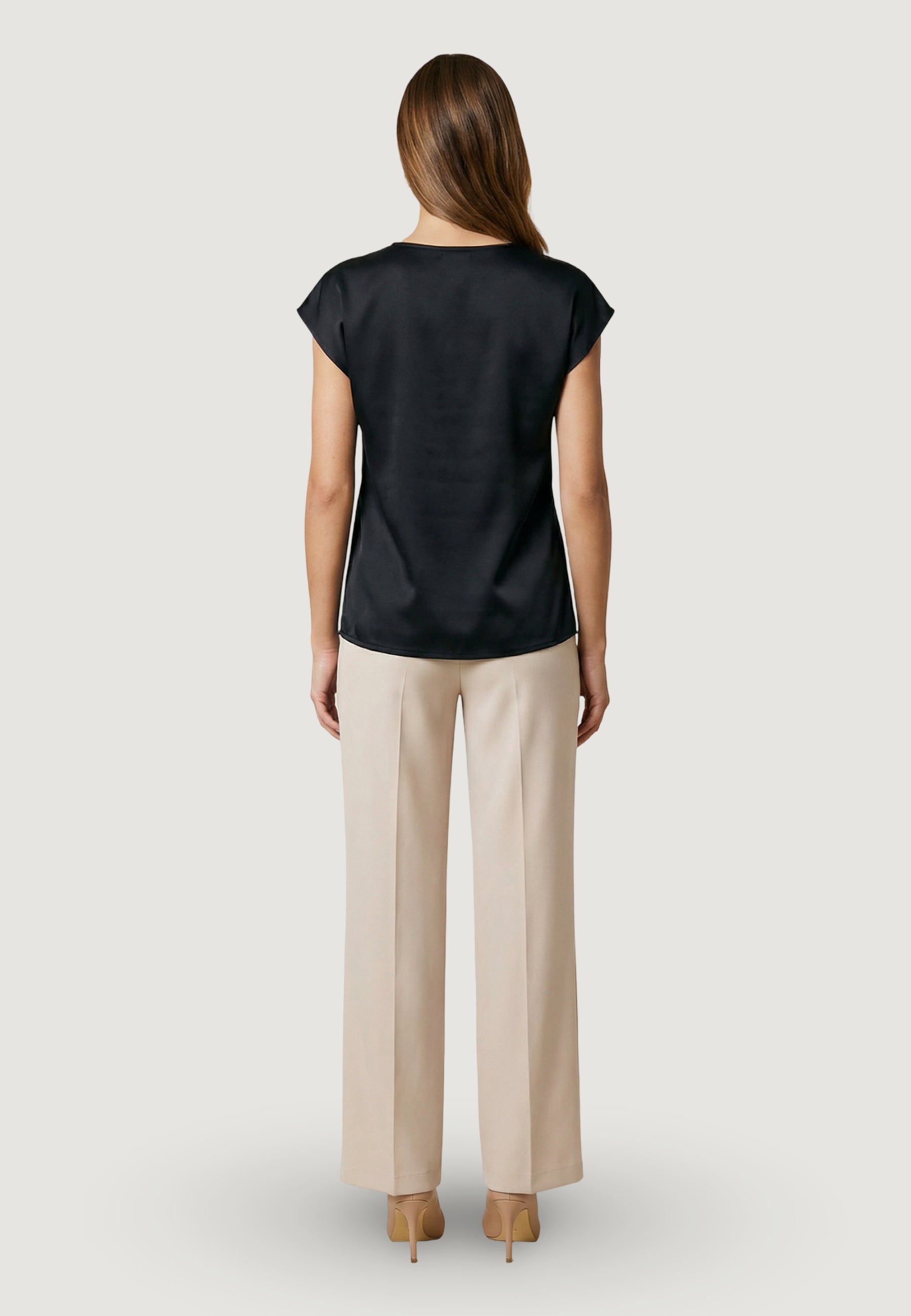 Blusa manica corta I am Top Satin