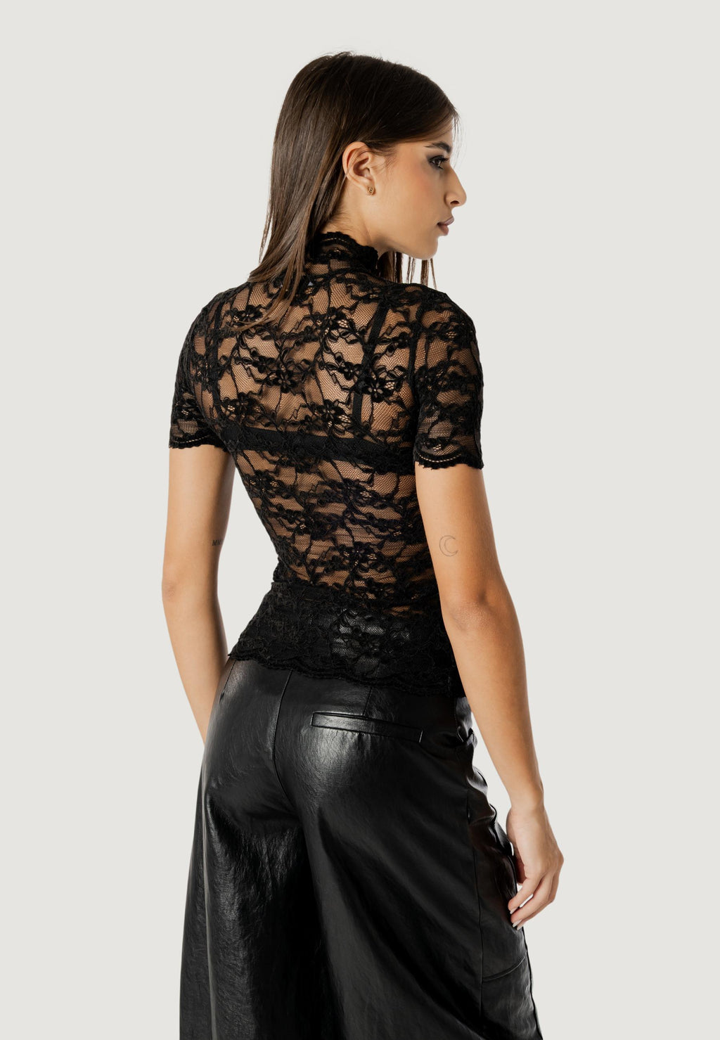 Blusa manica corta I am CLAUDIA LACE TOP