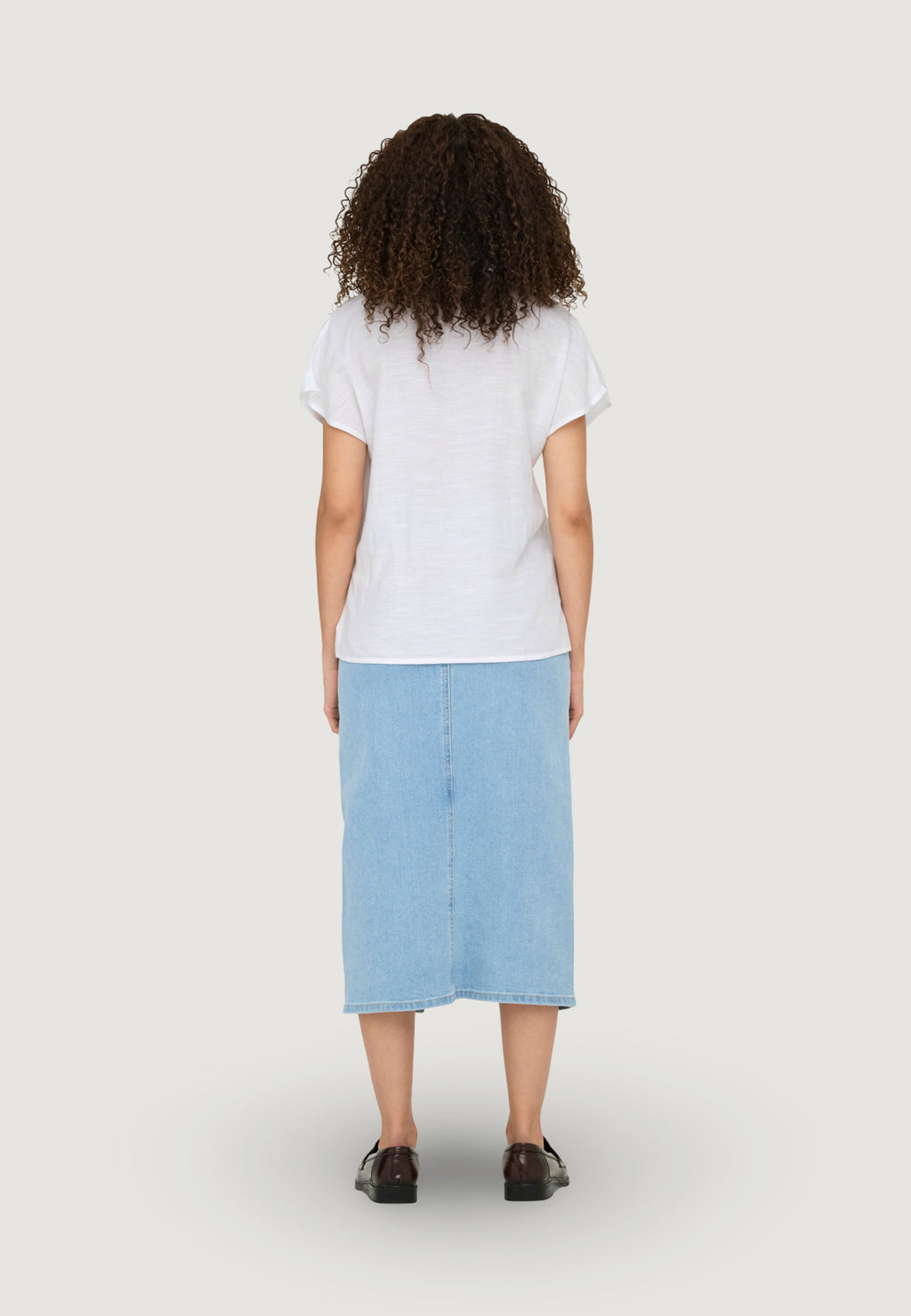 Blusa manica corta Jacqueline de Yong Jdycaya Lion Linen S/S Top Wvn Dia