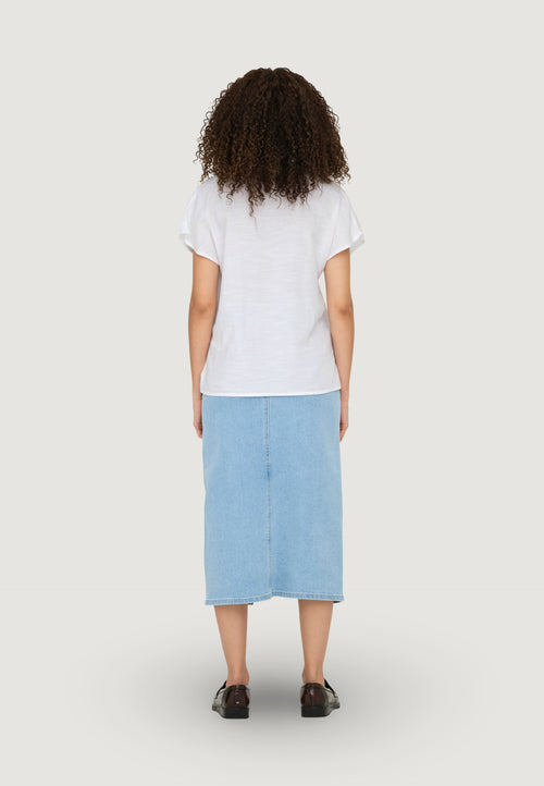 Blusa manica corta Jacqueline de Yong Jdycaya Lion Linen S/S Top Wvn Dia