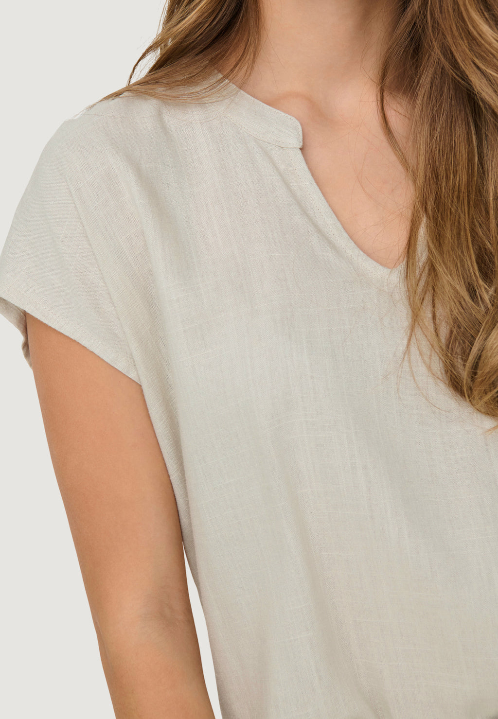 Short sleeves blouses Jacqueline de Yong Jdycaya Lion Linen S/S Top Wvn Dia