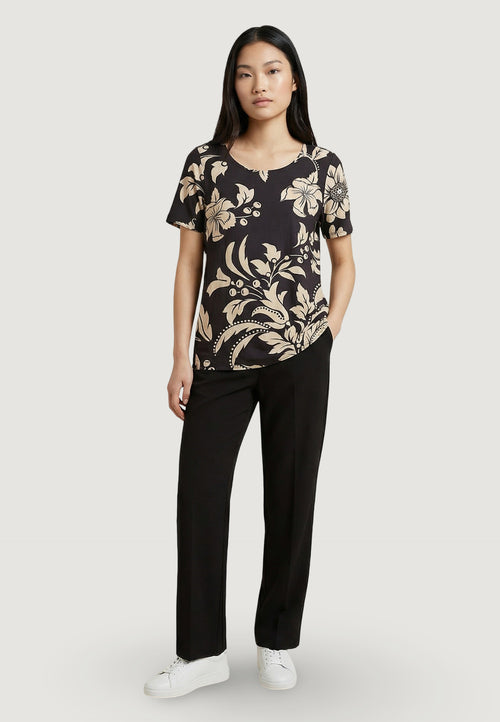 Blusa manica corta Jacqueline de Yong Jdytroya Life S/S O-Neck Top Wvn Dia