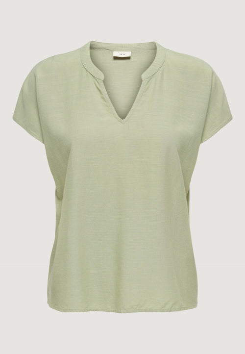 Blusa manica corta Jacqueline de Yong Jdycaya Lion Linen S/S Top Wvn Dia