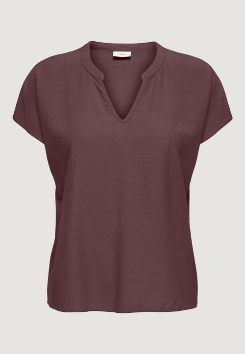 Blusa manica corta Jacqueline de Yong Jdycaya Lion Linen S/S Top Wvn Dia