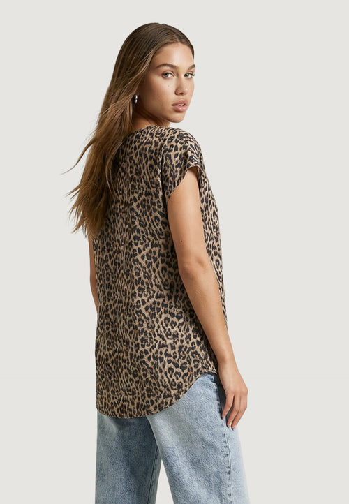 Blusa manica corta Only ONLNOVA LIFE VIS S/S TOP WVN