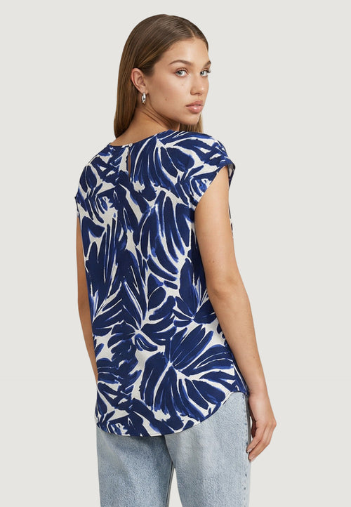 Blusa manica corta Only ONLNOVA LIFE VIS S/S TOP WVN