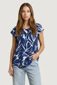 Blusa manica corta Only ONLNOVA LIFE VIS S/S TOP WVN