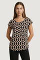 Blusa manica corta Only ONLNOVA LIFE VIS S/S TOP WVN