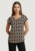Blusa manica corta Only ONLNOVA LIFE VIS S/S TOP WVN
