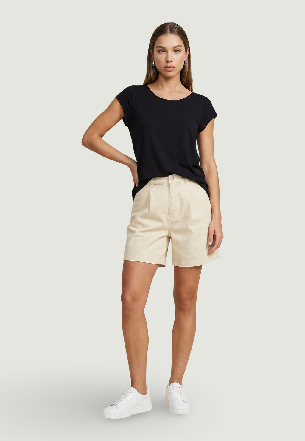 Blusa manica corta Only ONLNOVA LIFE VIS S/S TOP WVN