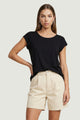 Blusa manica corta Only ONLNOVA LIFE VIS S/S TOP WVN