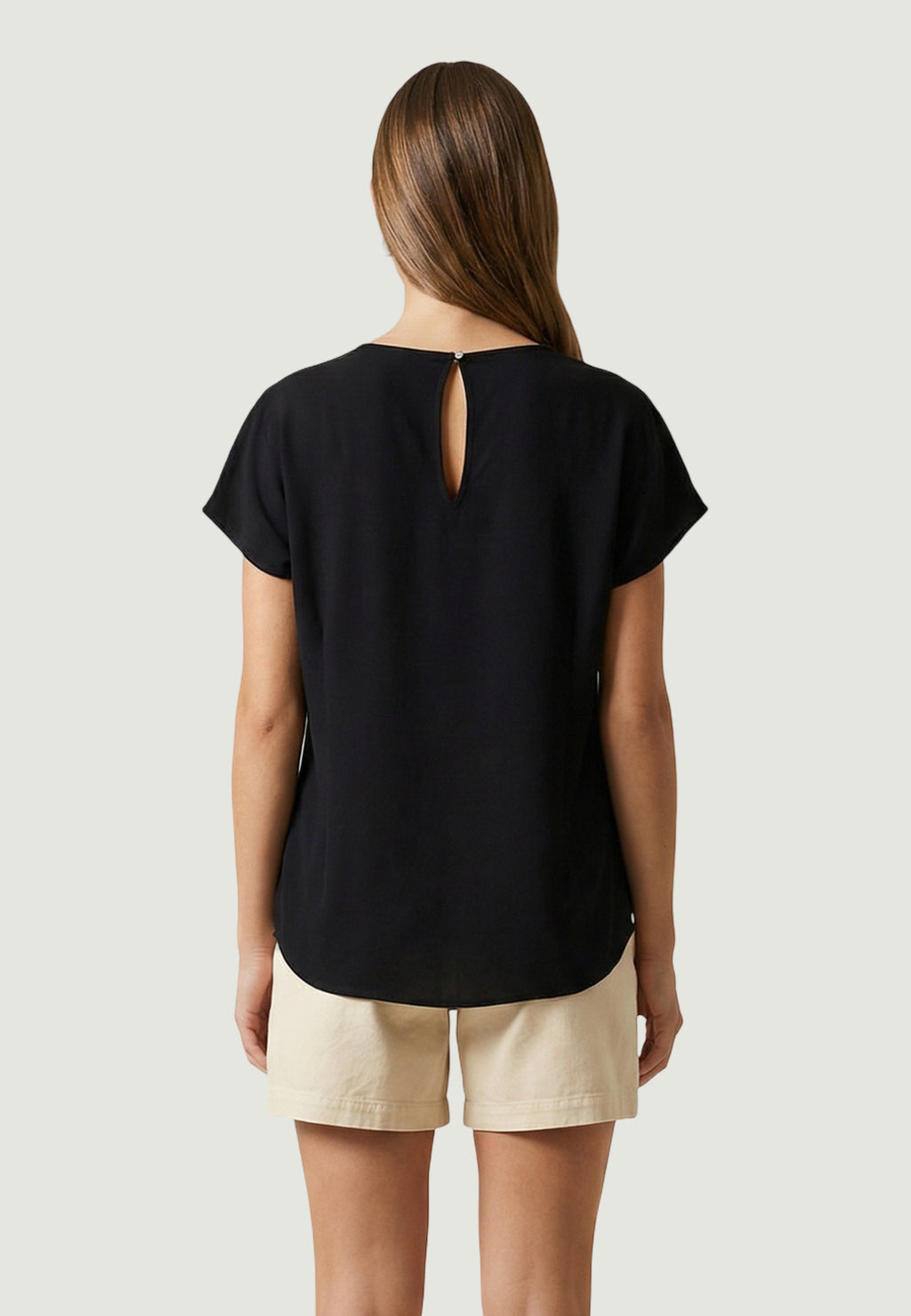 Blusa manica corta Only ONLNOVA LIFE VIS S/S TOP WVN