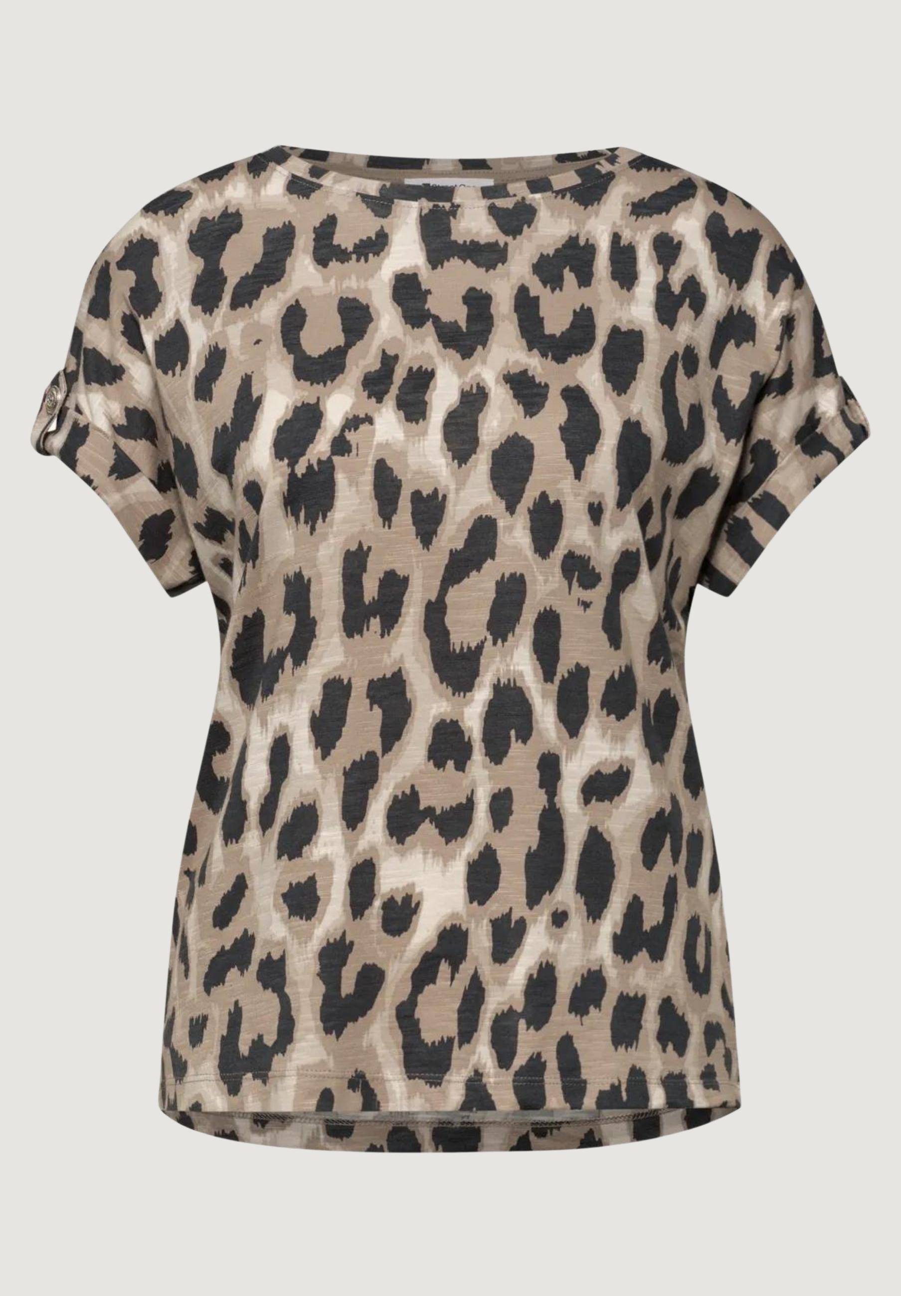 Short sleeves blouses Street One LTD QR printed basic