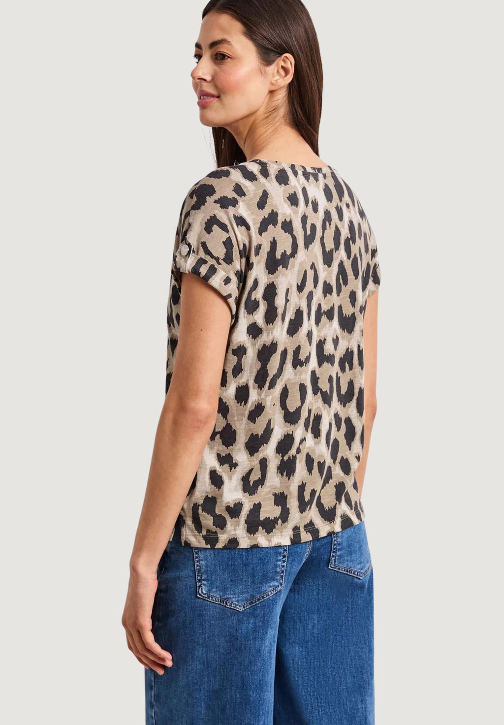 Short sleeves blouses Street One LTD QR printed basic
