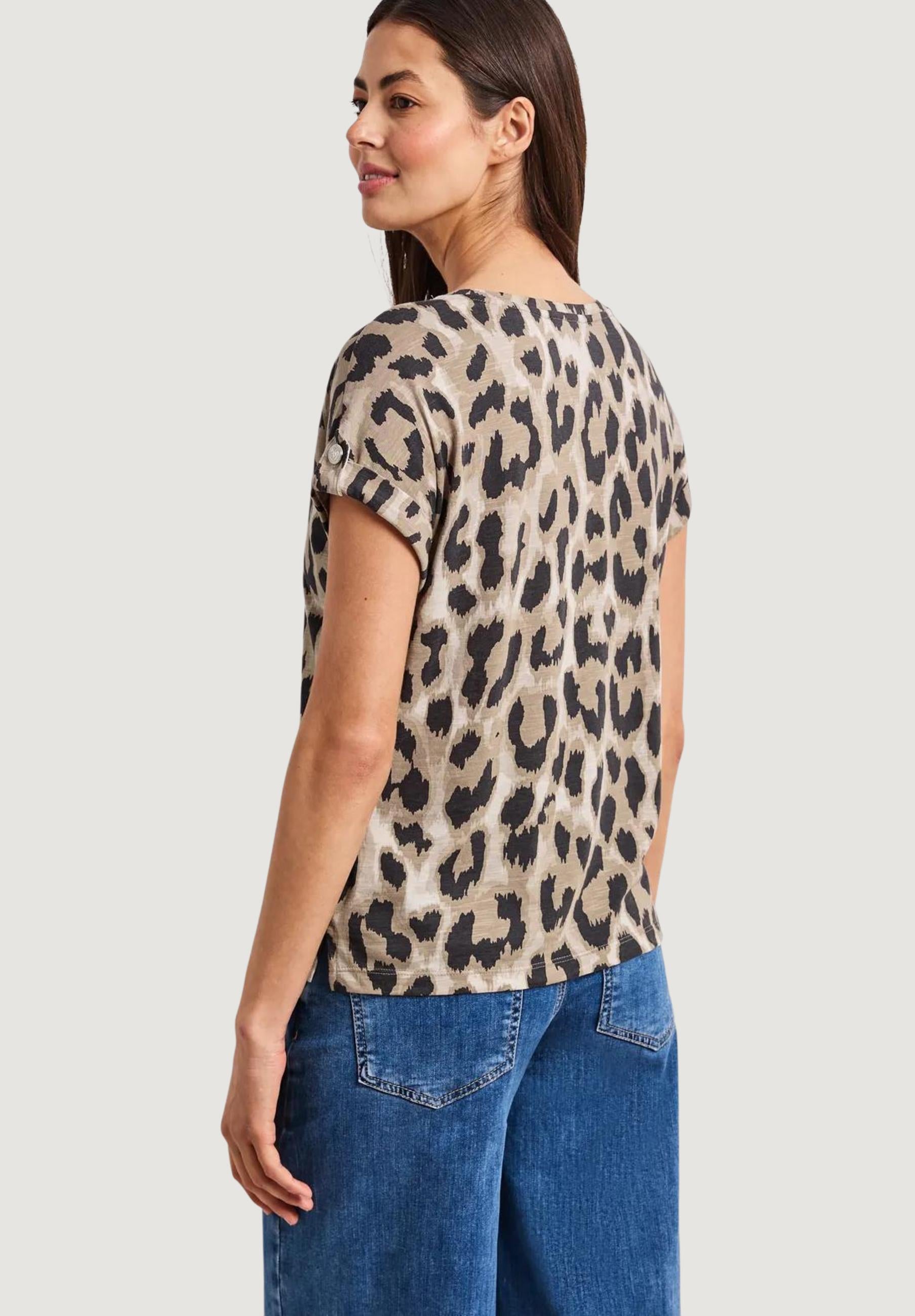 Short sleeves blouses Street One LTD QR printed basic
