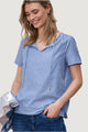 Blusa manica corta Street One Striped Shirtblouse