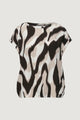 Blusa manica corta Street One Roundneck shirtblouse w tape