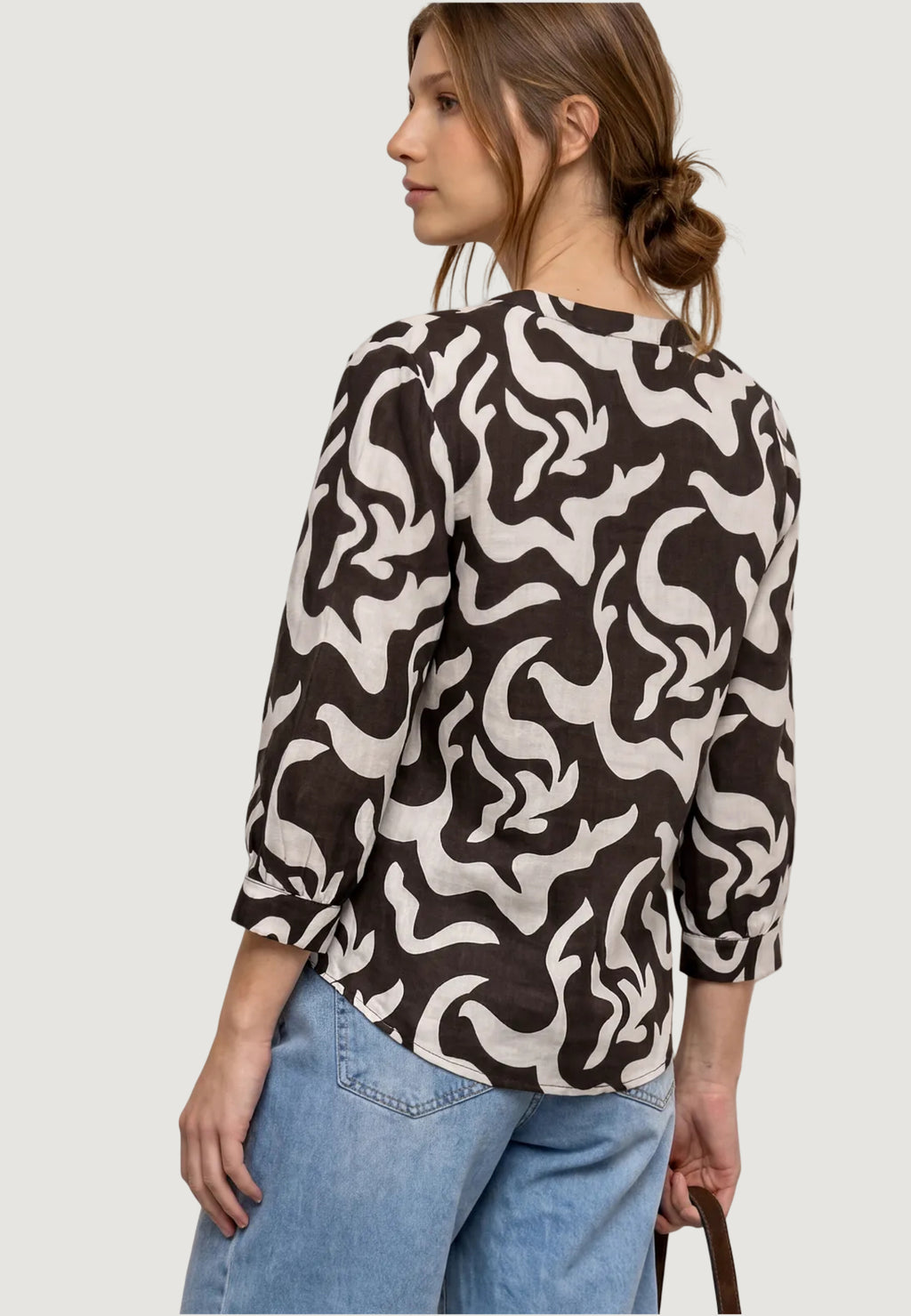 Blusa manica corta Street One SOL_Splitneck tunic blouse