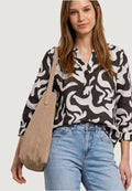 Blusa manica corta Street One SOL_Splitneck tunic blouse