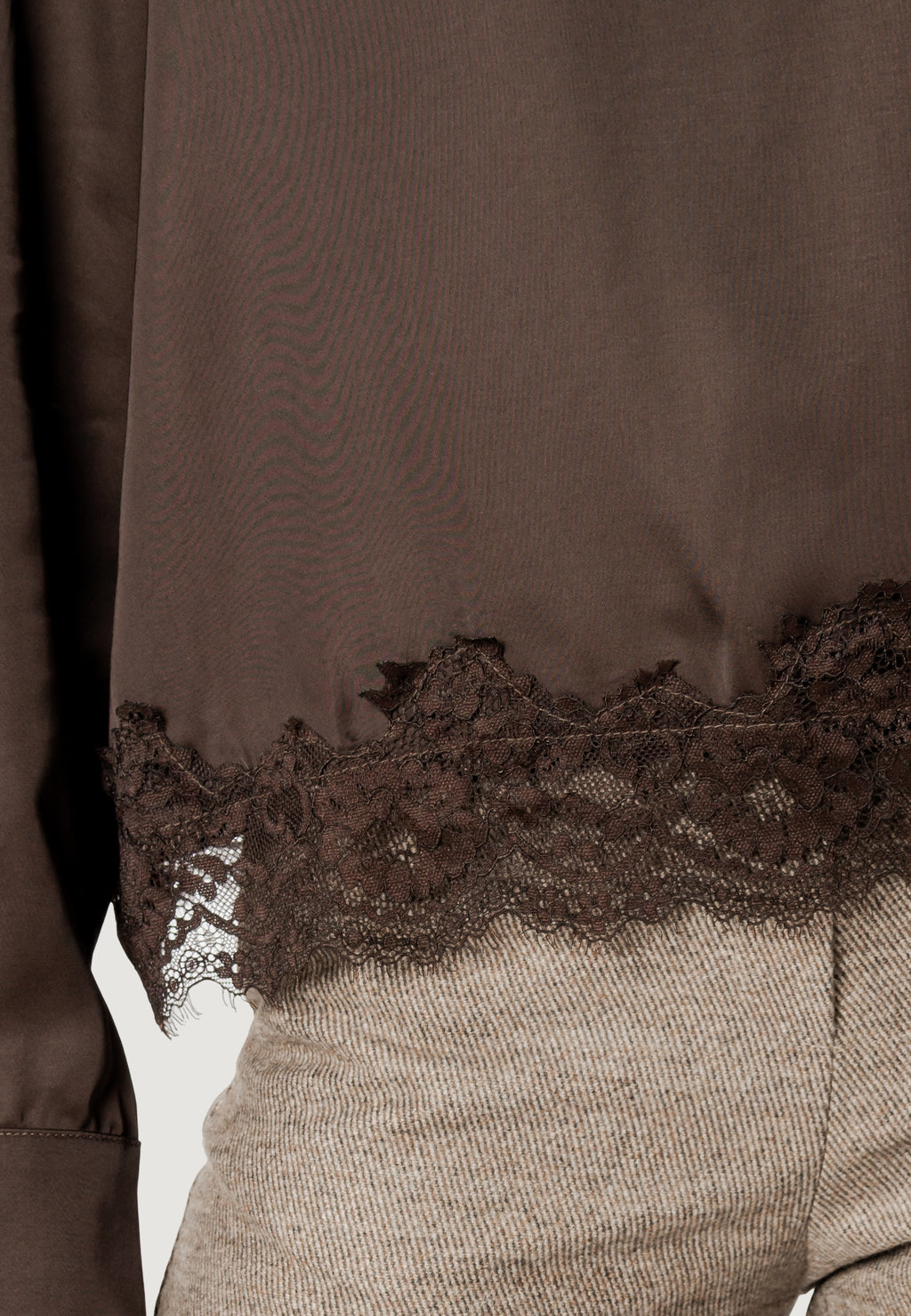 Bluse manica lunga I am Elisa lace viscose satin blouse