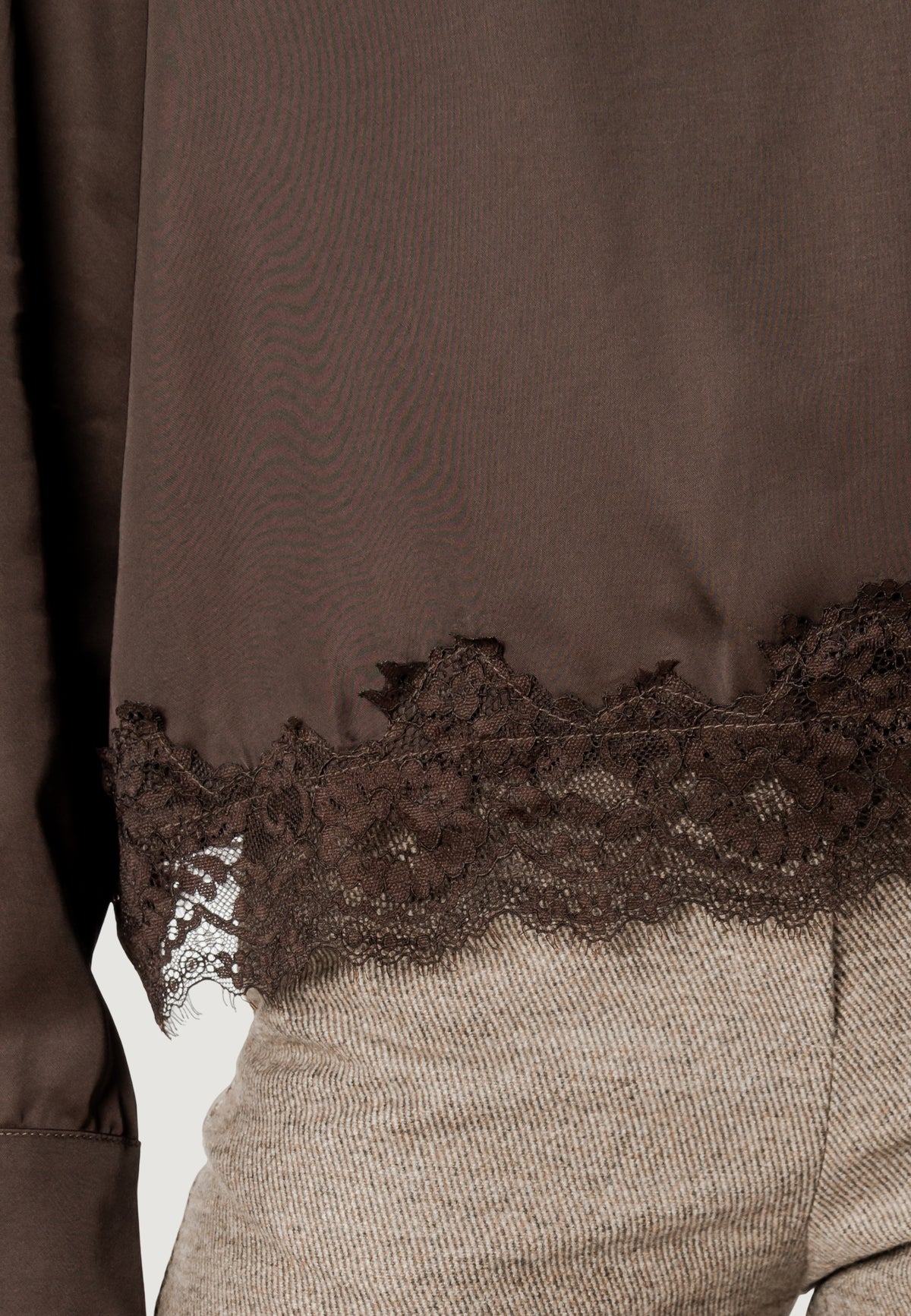 Bluse manica lunga I am Elisa lace viscose satin blouse