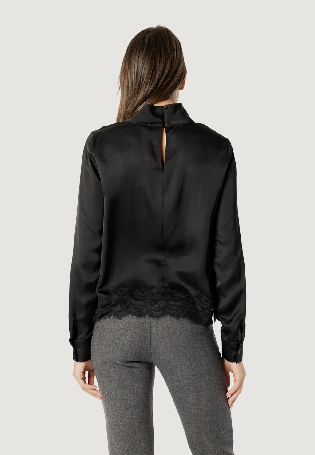 Bluse manica lunga I am Elisa lace viscose satin blouse