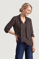 Bluse manica lunga Street One Printed Blouse W Tie Detail