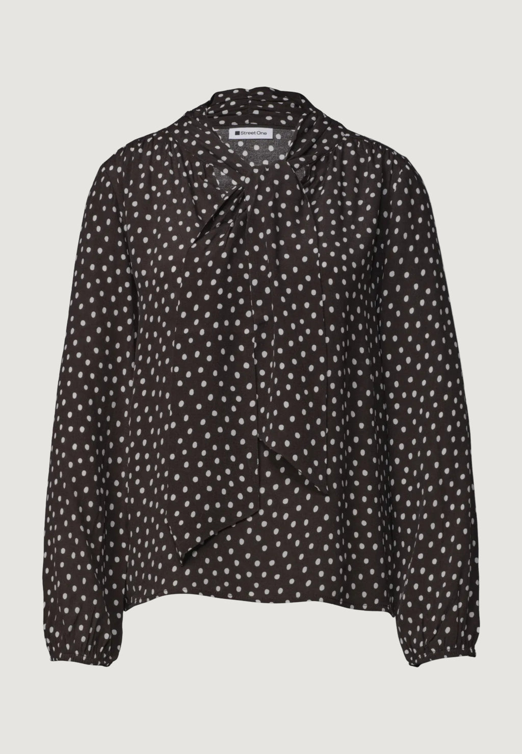 Bluse manica lunga Street One Printed Blouse W Tie Detail