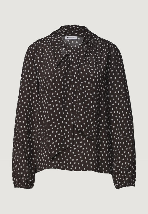 Bluse manica lunga Street One Printed Blouse W Tie Detail