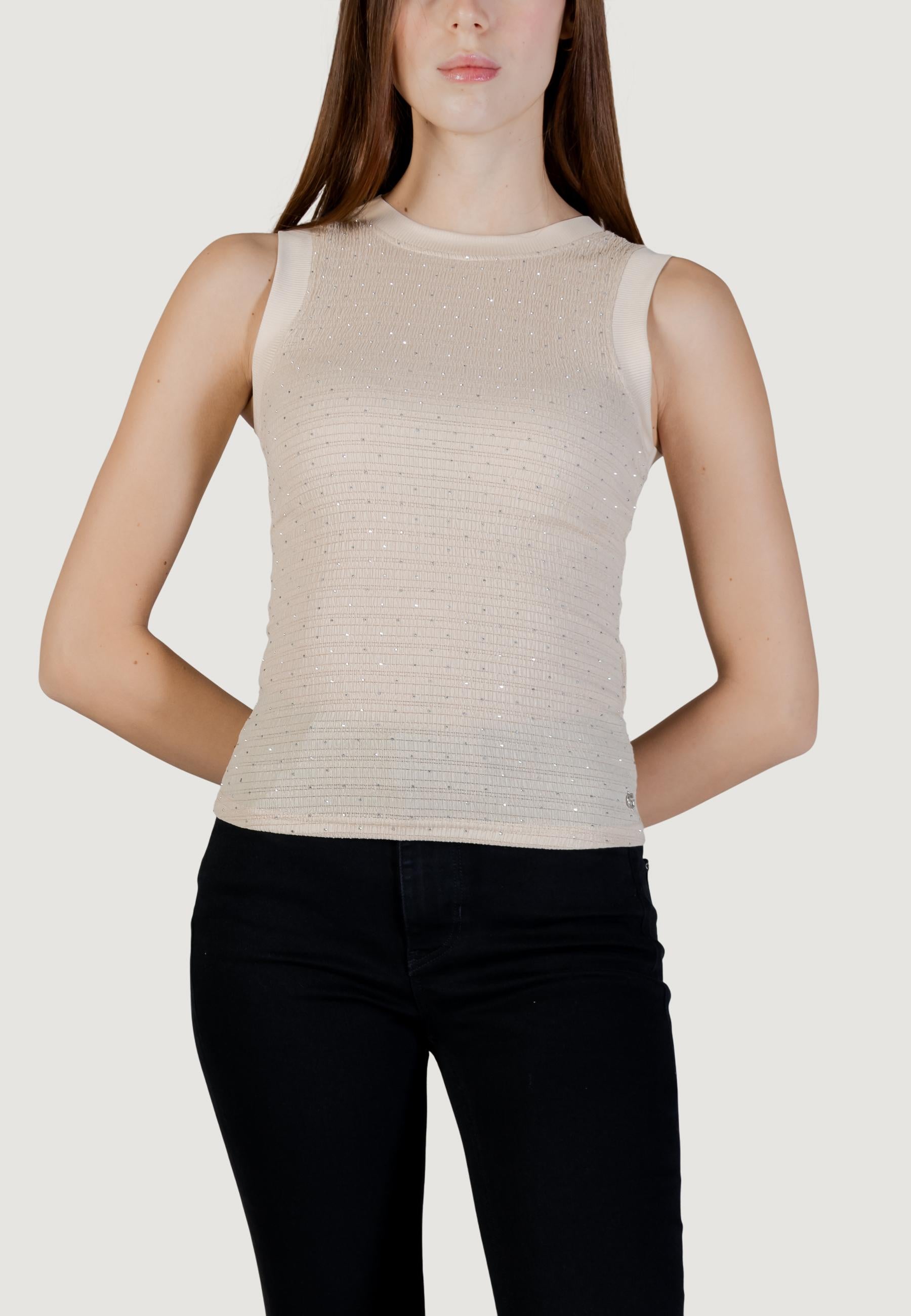 Canotta Guess SL FRANCINE SMOCK HOTFIX TOP