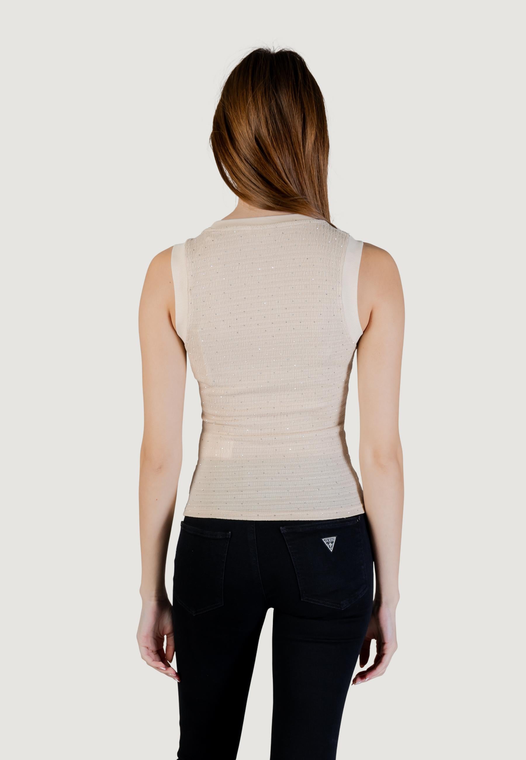 Tank top Guess SL FRANCINE SMOCK HOTFIX TOP