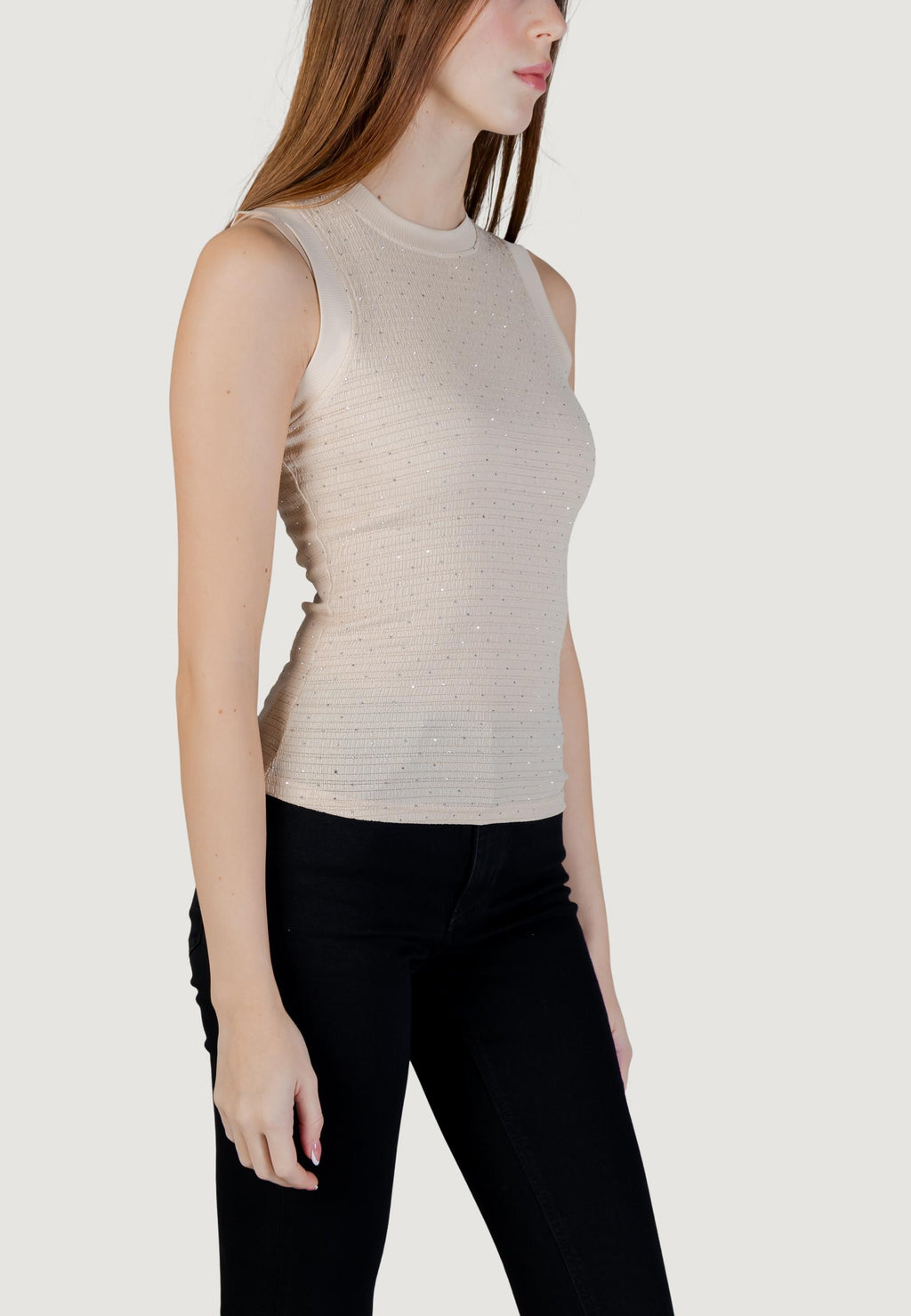 Tank top Guess SL FRANCINE SMOCK HOTFIX TOP
