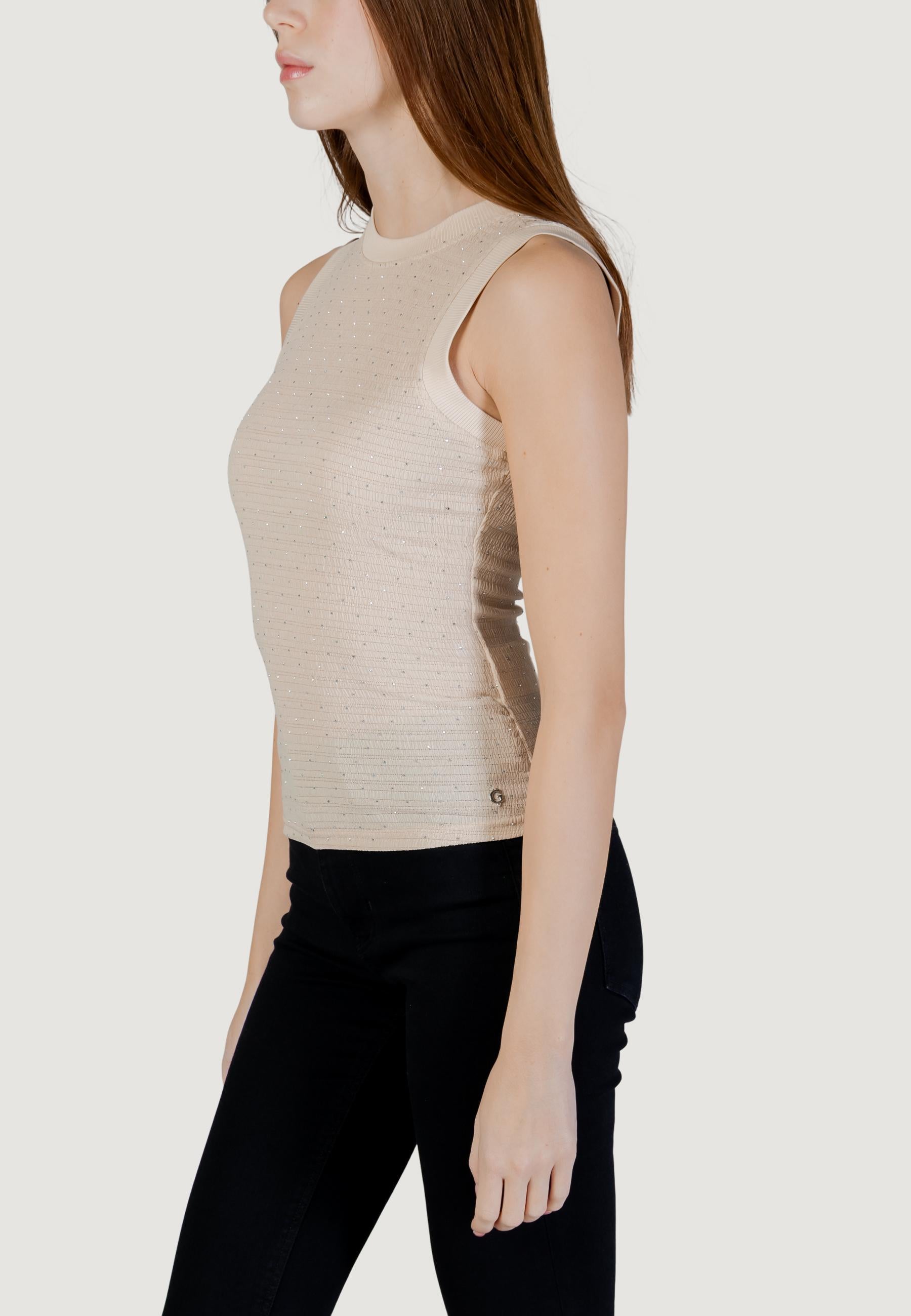 Tank top Guess SL FRANCINE SMOCK HOTFIX TOP