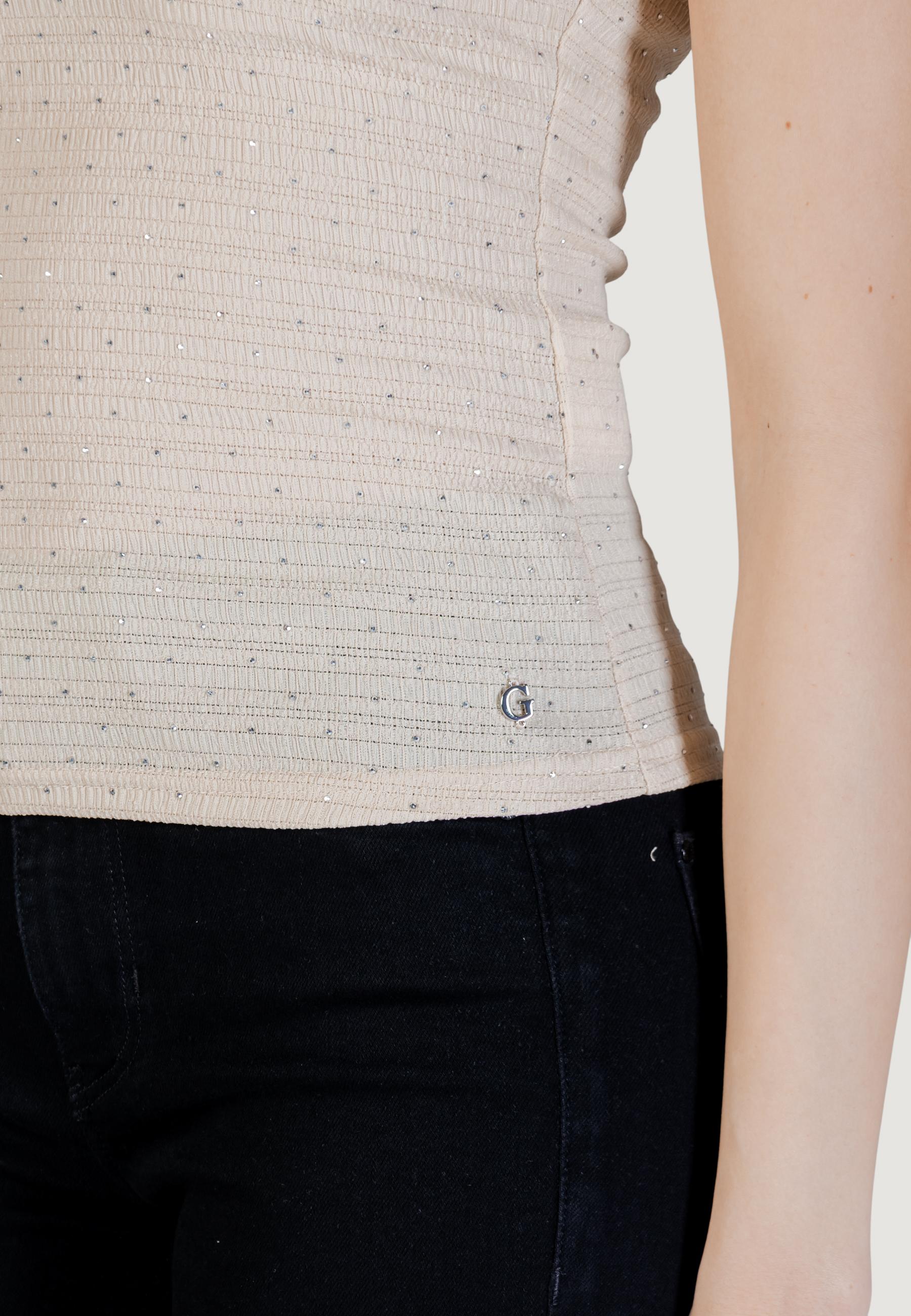 Canotta Guess SL FRANCINE SMOCK HOTFIX TOP